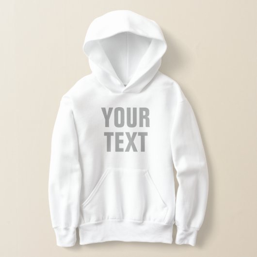 Ihr Name oder Ihre Textkids kuntern großen Schrift Hoodie (Ablage )