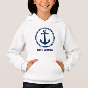 Ihr Name oder Name des Schiffs Name der Anker des Hoodie