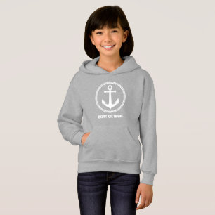 Ihr Name oder Name des Schiffs Name Sea Anchor Gra Hoodie