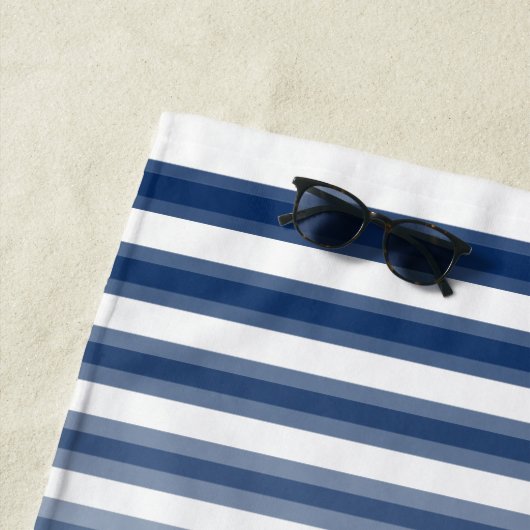 Ihr Name oder Seepferd Schiffsname Blau Streifen Strandtuch (Beispiel)