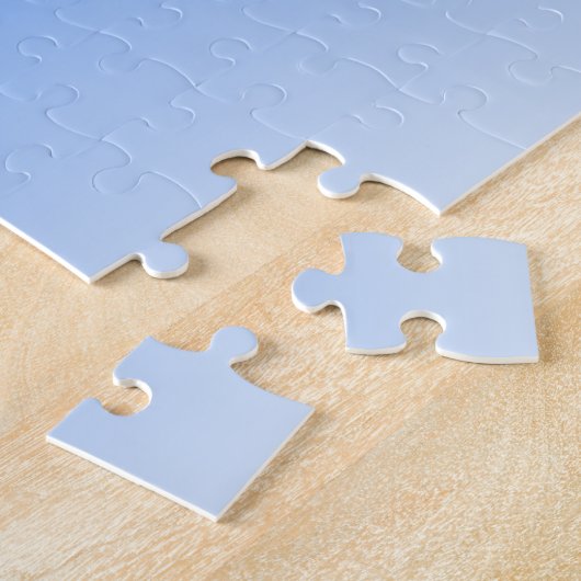 Ihr Name oder Wort | Blue Ombre Gradient Puzzle (Seite)