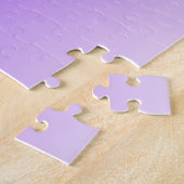 Ihr Name oder Wort | Lila Ombre Gradient Puzzle (Seite)