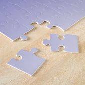 Ihr Name oder Wort | Navy Blue Ombre Gradient Puzzle (Seite)