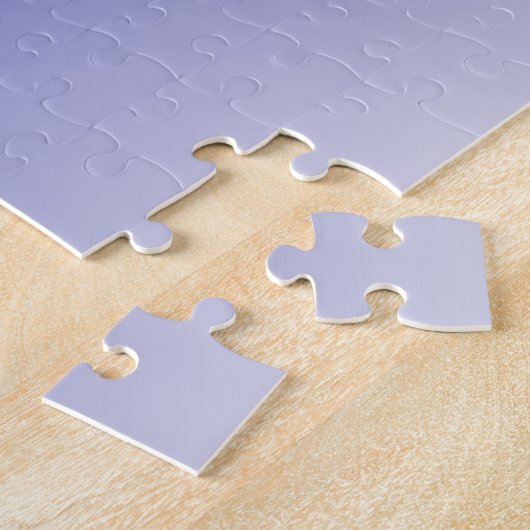 Ihr Name oder Wort | Navy Blue Ombre Gradient Puzzle (Seite)