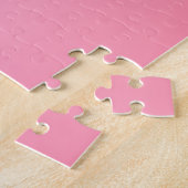 Ihr Name oder Wort | Pink Gradient Ombre Puzzle (Seite)