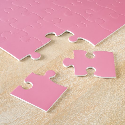 Ihr Name oder Wort | Pink Gradient Ombre Puzzle (Seite)