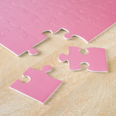 Ihr Name oder Wort | Pink Gradient Ombre Puzzle (Seite)
