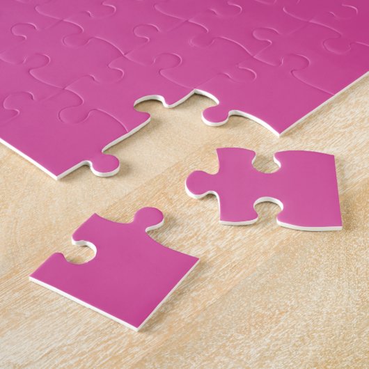 Ihr Name oder Wort | Pink Gradient Ombre Puzzle (Seite)