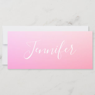 Ihr Name oder Wort   Pink Ombre