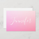 Ihr Name oder Wort | Pink Ombre (Vorne/Hinten)