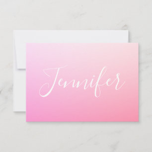 Ihr Name oder Wort   Pink Ombre