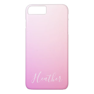 Ihr Name oder Wort Pink Ombre Gradation Case-Mate iPhone Hülle