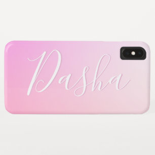 Ihr Name oder Wort   Pink Ombre Gradation Case-Mate iPhone Hülle