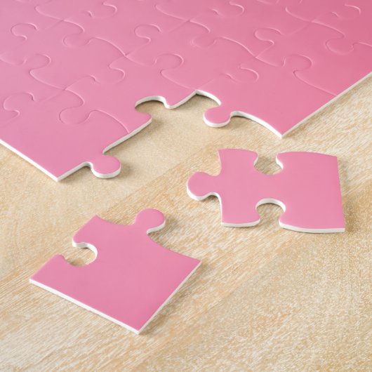 Ihr Name oder Wort | Pink Ombre Gradation Puzzle (Seite)
