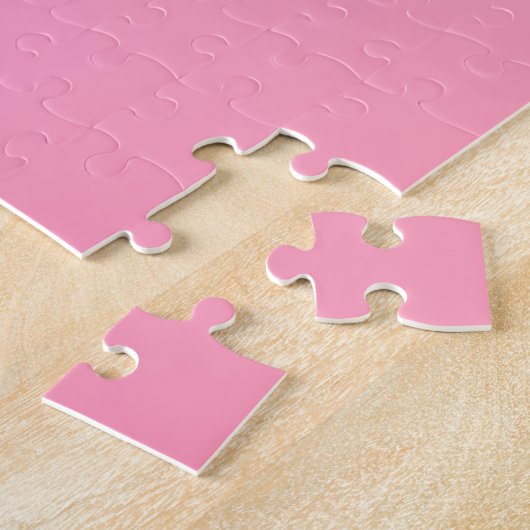 Ihr Name oder Wort | Pink Ombre Gradation Puzzle (Seite)