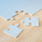 Ihr Name oder Wort | Sky Blue Ombre Gradient Puzzle (Seite)