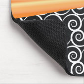 Ihr Name Orange Silk Blende Mousepad (Ecke)