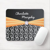 Ihr Name Orange Silk Blende Mousepad (Mit Mouse)