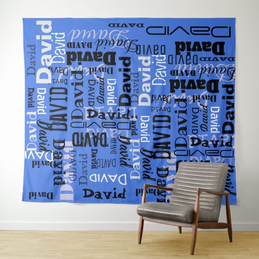 Ihr NAME-Party-Signaturschritt und wiederholen Sie Wandteppich (Beispiel (Horizontal))