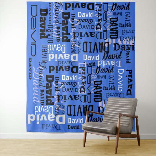 Ihr NAME-Party-Signaturschritt und wiederholen Sie Wandteppich (Beispiel)