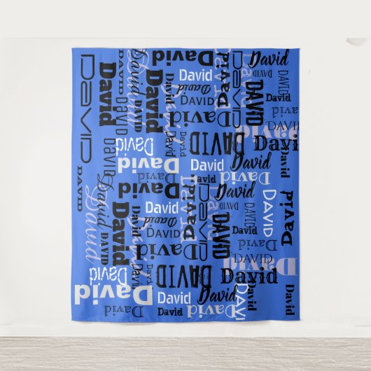 Ihr NAME-Party-Signaturschritt und wiederholen Sie Wandteppich (Vorderseite)