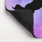 Ihr Name Pastel Unicorn Maus Pad Mousepad (Ecke)