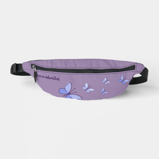 Ihr Name Periwinkle Butterfets Violet Bauchtasche (Vorderseite)