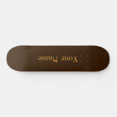 Ihr Name personalisieren Brown Skateboard (Horizontal)