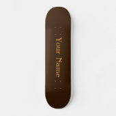 Ihr Name personalisieren Brown Skateboard (Vorderseite)