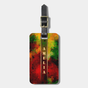 Ihr Name, personalisieren, Initialen, abstrakt Gepäckanhänger