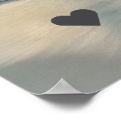 Ihr Name Personalisiert Beach Scene mit Seagulls Poster (Ecke)