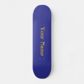 Ihr Name Personalisiert blau Skateboard (Vorderseite)