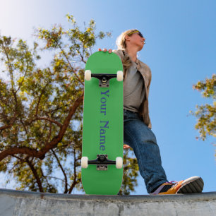 Ihr Name personalisiert Grün Skateboard