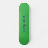 Ihr Name personalisiert Grün Skateboard (Vorderseite)