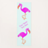 Ihr Name Personalisiert Pink Flamingo Yoga Mat Ges Yogamatte (Vorderseite)