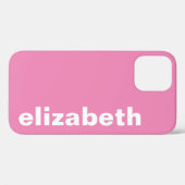 Ihr Name Pink Case-Mate iPhone Hülle (Rückseite (Horizontal))