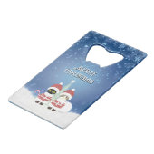 [Ihr Name] Poiluna Weihnachten Geldbeutel Flaschenöffner (Vorderseite Schrägansicht)