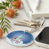 [Ihr Name] Poiluna Weihnachtskreis Schlüsselanhänger (Vorderseite rechts)