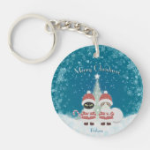[Ihr Name] Poiluna Weihnachtskreis Schlüsselanhänger (Vorderseite)