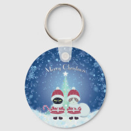 [Ihr Name] Poiluna Weihnachtsmetallzirkel Schlüsselanhänger