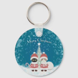 [Ihr Name] Poiluna Weihnachtsmetallzirkel Schlüsselanhänger