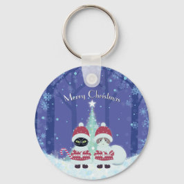 [Ihr Name] Poiluna Weihnachtsmetallzirkel Schlüsselanhänger