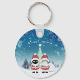 [Ihr Name] Poiluna Weihnachtsmetallzirkel Schlüsselanhänger