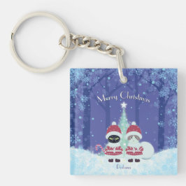 [Ihr Name] Poiluna Weihnachtsplatz Schlüsselanhänger