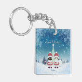 [Ihr Name] Poiluna Weihnachtsplatz Schlüsselanhänger (Vorderseite links)