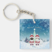 [Ihr Name] Poiluna Weihnachtsplatz Schlüsselanhänger (Vorderseite)