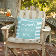 Ihr Name Porch GRILLEN Sea Green & White Personali