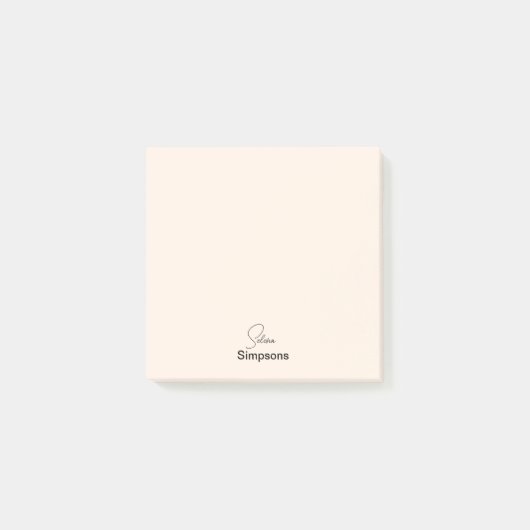 Ihr Name Post-it-Hinweis Post-it Klebezettel (Vorderseite)