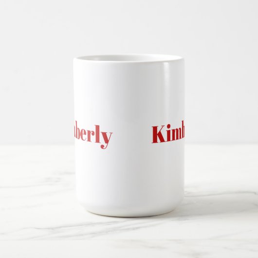 Ihr Name Red Letter Coffee Tasse (Mittel)