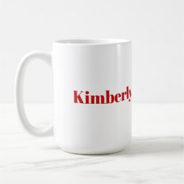 Ihr Name Red Letter Coffee Tasse
